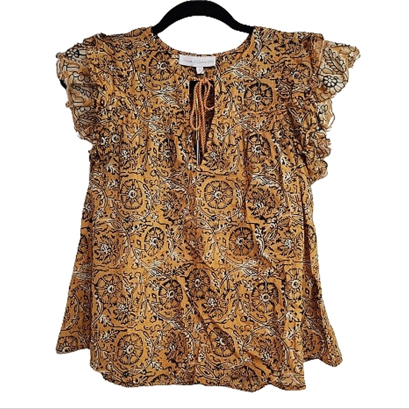 House of Harlow 1960 Tops - NWT House of Harlow 1960 Mustard Yellow Peasant Top Small